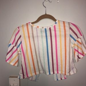Rainbow crop top